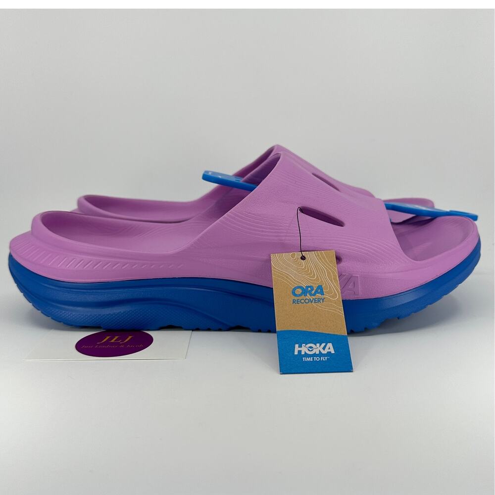 Hoka One One Men's Ora Recovery Slide 3 Slip On Comfort Sandals Cyclamen Size 12
